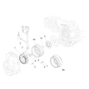 Volant moteur - stator GTS 125 IU