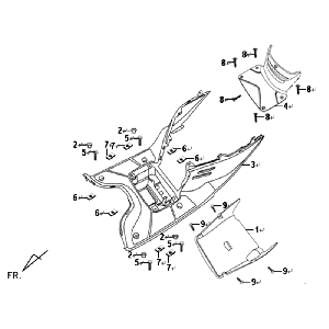 Marche Pieds Sym Symphony SR (BK5560) noir