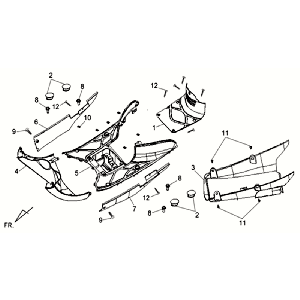 MarchepiedSpoilers Sym Allo GT (BK007U S882U) noir argent