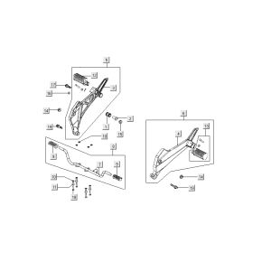MarchepiedKymco Nexxon 4 temps gris foncé