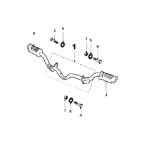 MarchepiedPeugeot Fox rouge-Voetsteun-Peugeot-Fox-rood