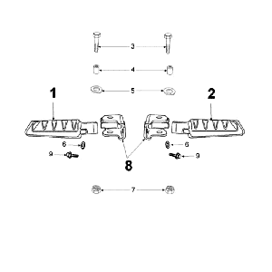 MarchepiedPeugeot Ludix 14 noir