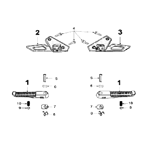 MarchepiedPeugeot Speedfight 3 AC Bleu