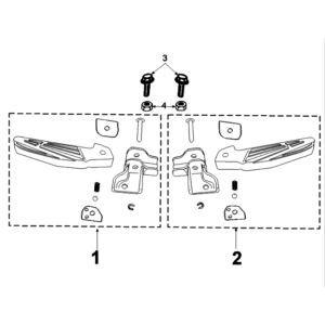 Voetsteun Peugeot Tweet 125 V E3 2013-2017