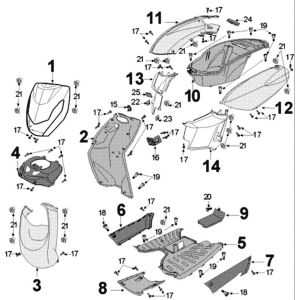 Pour placage Peugeot Kisbee satin flash original euro4