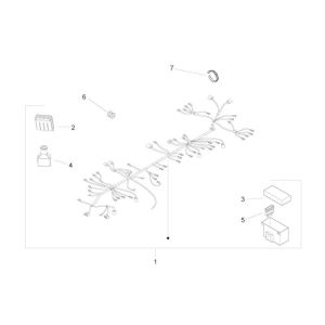 Faisceau de câbles AC 2 temps Piaggio Zip 2000