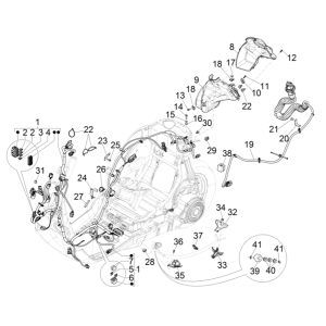 Groupe de câbles principal Vespa Eletrica 45KM/H E5 2021 (EMEA)