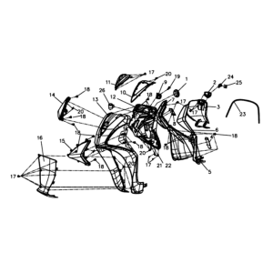 Façade et placage Sym Symphony ST E3 blanc (WH-006)