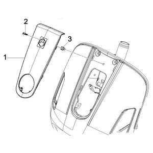 Plaque avant Vespa GTV 250 4T 4V IE
