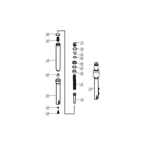 pied avant Kymco People S 4 temps Elegance noir