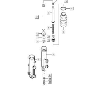 Pied avant Kymco Yup 2t ac bleu