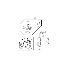 Frein avant Kymco Agility Delivery 4 temps euro4 blanc