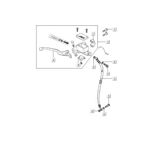 Frein avant Kymco Agility Fat 12' 4 temps bleu