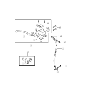 Frein avant Kymco Agility FR 12' 4 temps euro4 noir