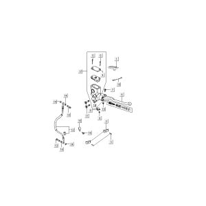 Frein avant Kymco Dink AC 2 temps Argent