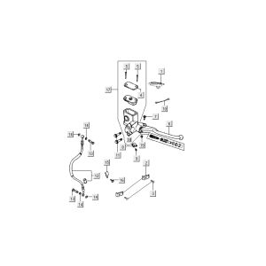 frein avant Kymco Dink LC 2 temps argent