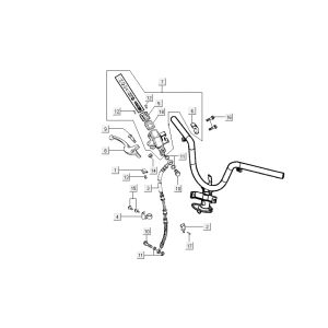 frein avant Kymco Grand Dink 2 temps Silver