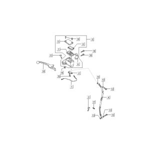 frein avant Kymco Sento 4 temps marron