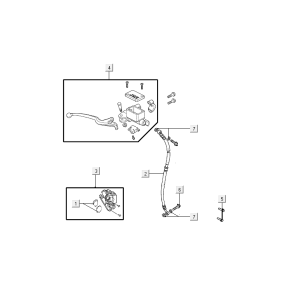 Frein avant Kymco VP50i injection euro 4 tecno silver