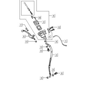 Frein avant Kymco Yup 2t ac classic green
