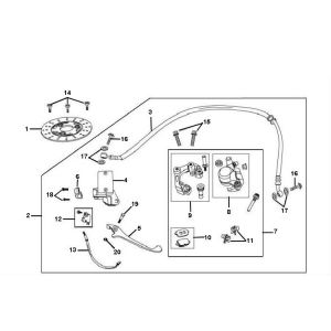 Frein avant Rover Fs3 4 temps