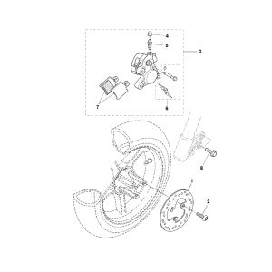 Frein avant Yamaha Aerox 2 temps