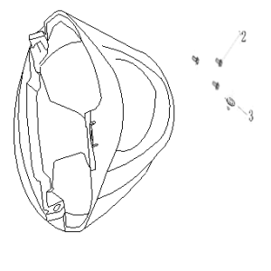 Garde boue avant AGM Ape50 noir