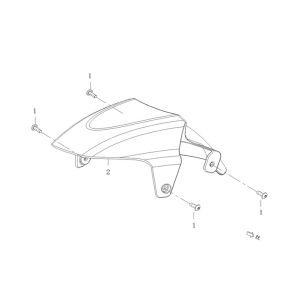 Garde boue avant AGM Qube noir mat