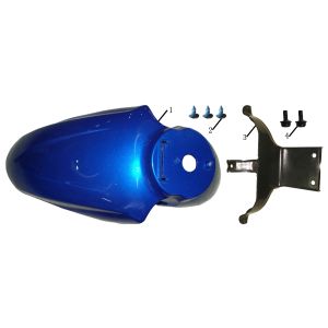 Garde boue avant China Touring bleu