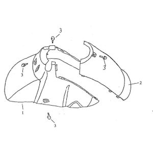 Garde boue avant Iva Roma rose