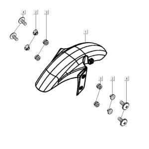 Garde boue avant Kymco K-Pipe 125cc