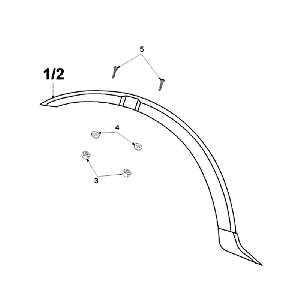 Garde boue avant Peugeot Vogue Black