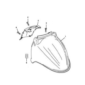 Garde-boue avant Rover Fun 4 temps