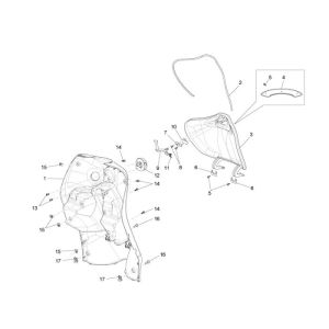 Protège-jambes Piaggio Liberty 4 temps