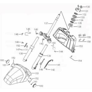 Garde-boue avant AGM Bee creme