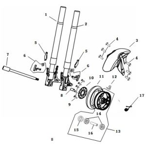 Garde-boue avant AGM Strada