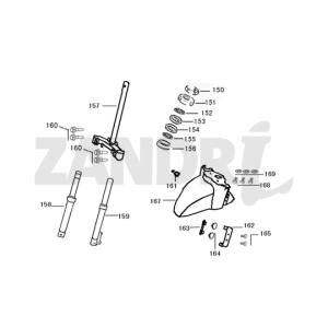 Garde-boue avant Eagle-Wing Napoli argent