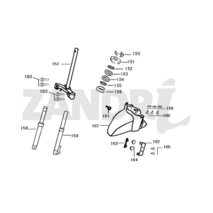 Garde-boue avant BTC Riva Sport bleu foncé