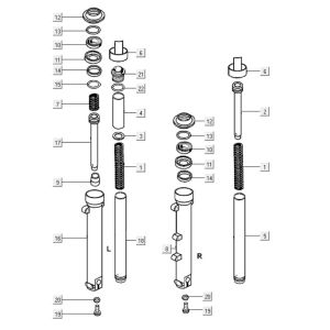 Fourche avant Kymco Myroad 700i