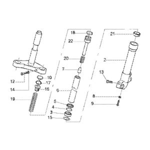 Pièces de fourche avant 2 Gilera Runner 180cc FXR 2 temps