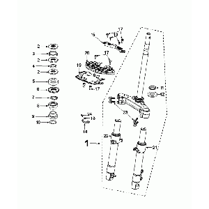 Fourche avant Peugeot Django Euro 4