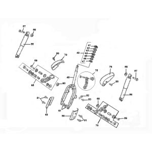 Fourche avant Senzo Retro GT2 4 temps