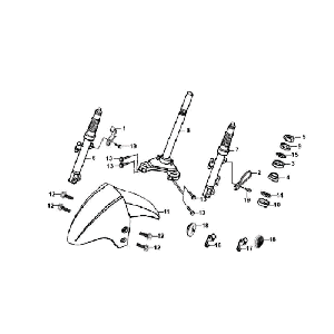 Casque Garde Bleu Avant Fourche Avant Sym Orbit (BU289) bleu