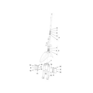 Fourche avant Piaggio Liberty 4 temps