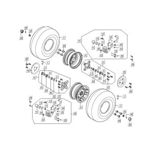 Roue avant Kymco MXU 300R