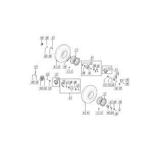 Roue avant Kymco MXU 50