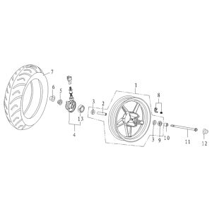 Roue avant Agm Supreme