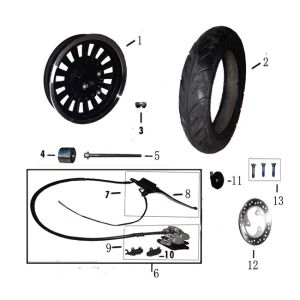 Roue avant BTC Cruise