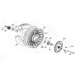 Roue avant BTC Legend blanche