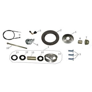 Roue avant China LX blanche